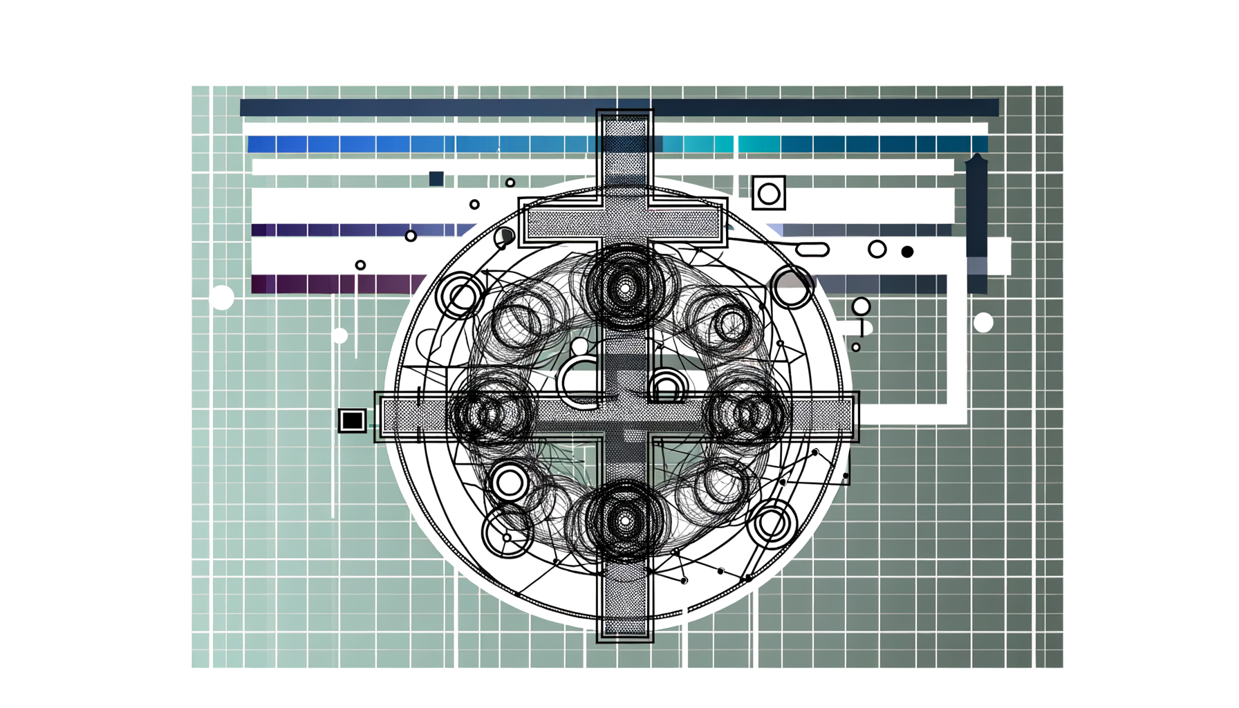 Image of an intricate diagram representing Christian theology