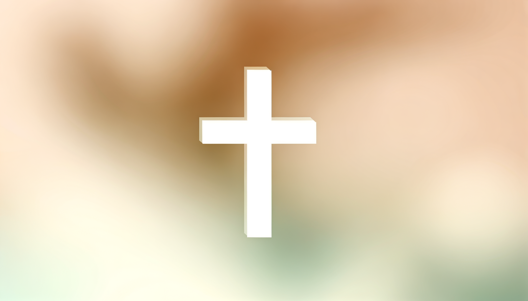 A graphic representation of a cross against a light background, symbolizing Christian faith and the concept of salvation.